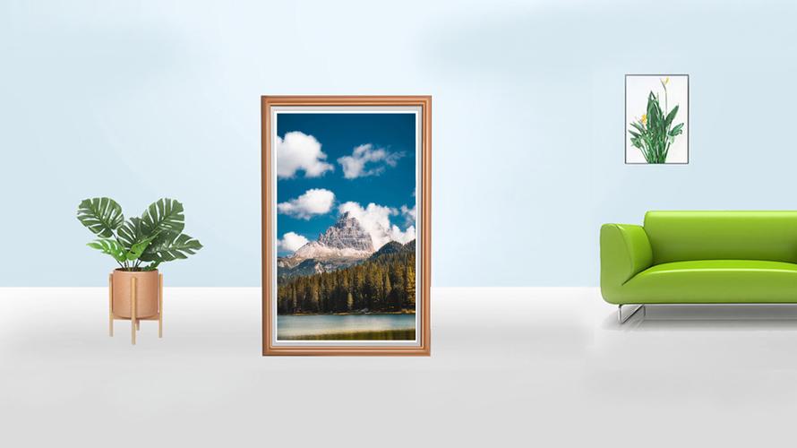 Écran à cadre électronique - Représentation d'art numérique